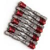10 ks Šroubovacích bitů 65 mm dlouhé Silný magnetismus Protiskluzový Křížový šroubovací bit Červený