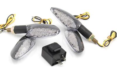 15 Row LED Arrow Turn Signals for Motorcycles Set of 4 (No Relay)