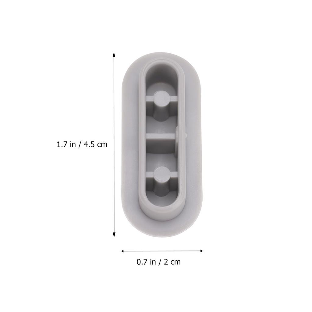 4Pcs Toilet Seat Bumper Heavy Duty Plastic Cushioning Pad Antislip Gasket for Toilet Seat Protection Shock Absorption Universal