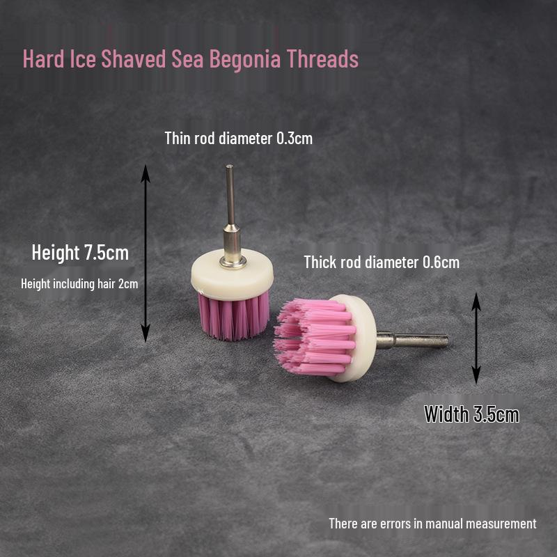 Diamond Nano Wenwan Polishing Brush - Soft & Hard Bristles for Patina & Shine