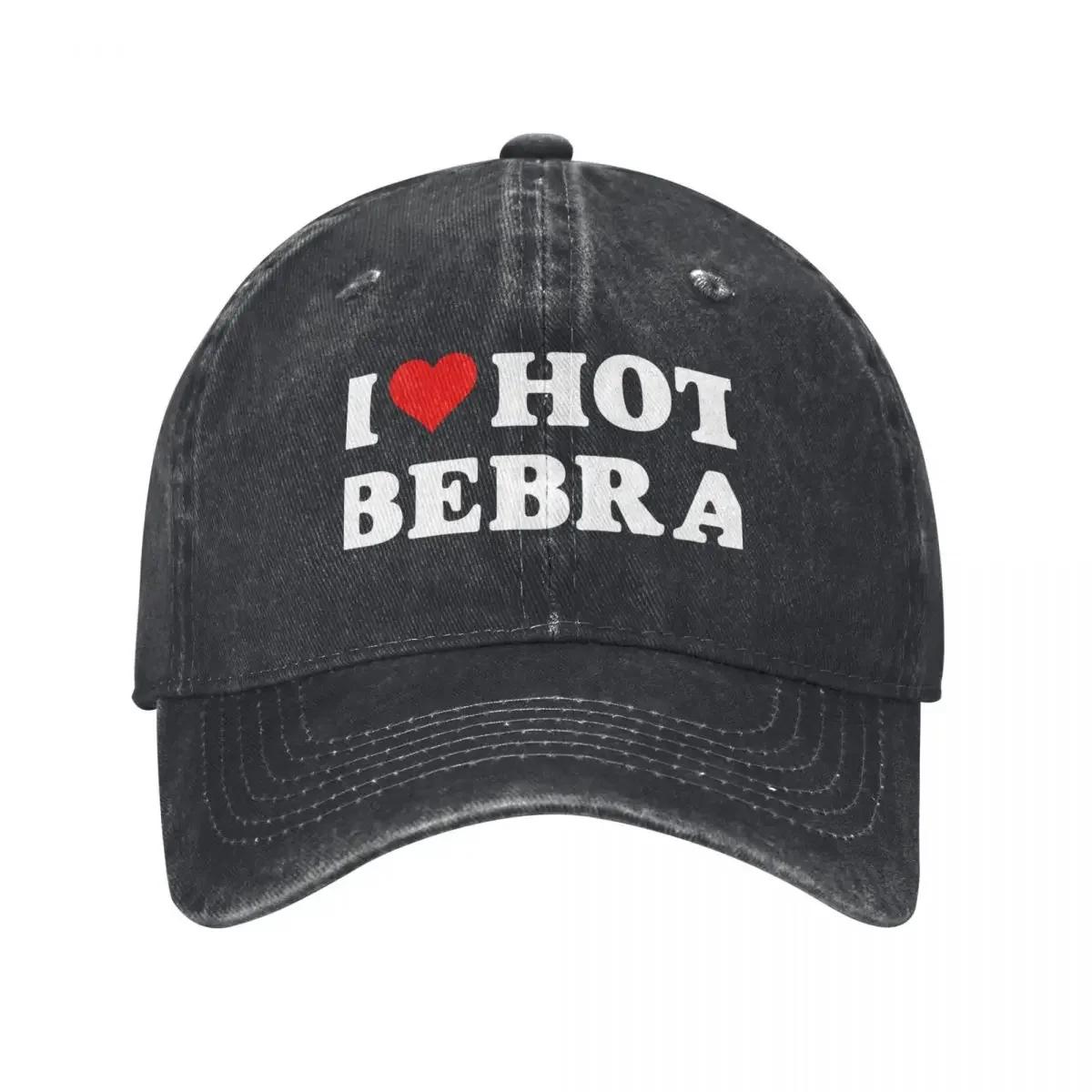 

I Heart Hot Bebra I Love Hot Bebra Бейсболка Мода Пляжный Выходной Девушка Мужская