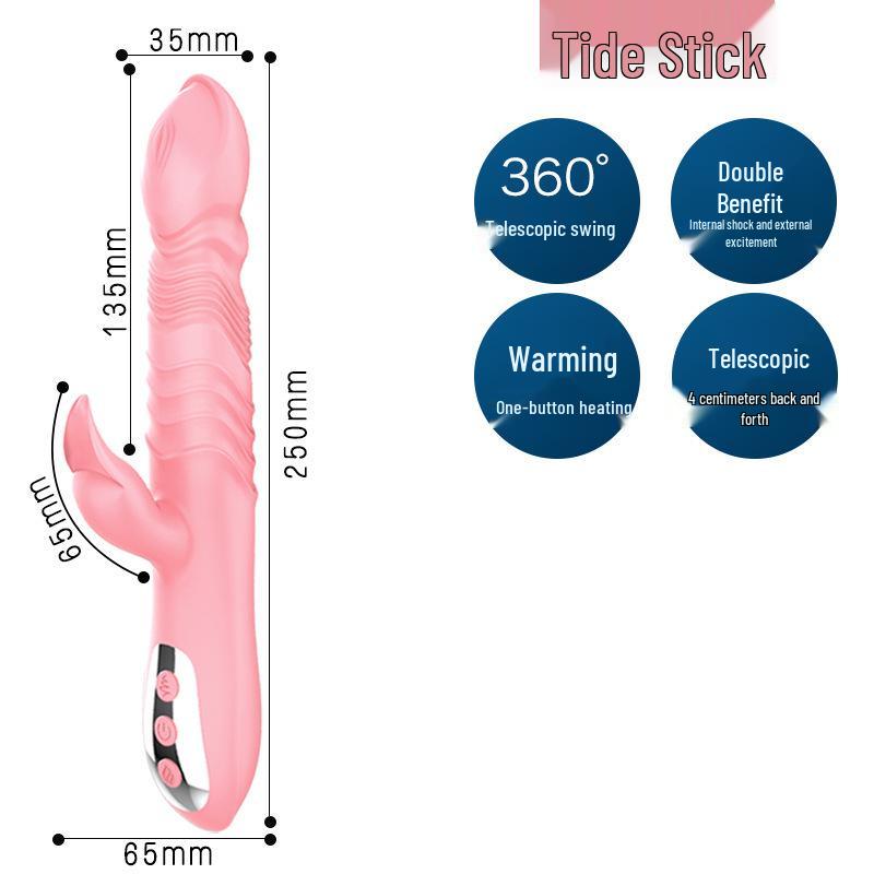 Long Love Women's Automatic Thrusting Vibrator - Telescopic AV Massager Adult Toy
