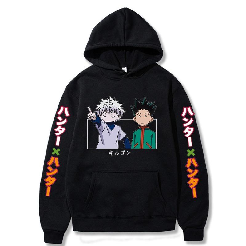 Japanese Animation Hunter X Hunter Killua Sweatshirt Men Womnen Autumn Winter Fashion Design Pullover Men's Fleece Hoodies