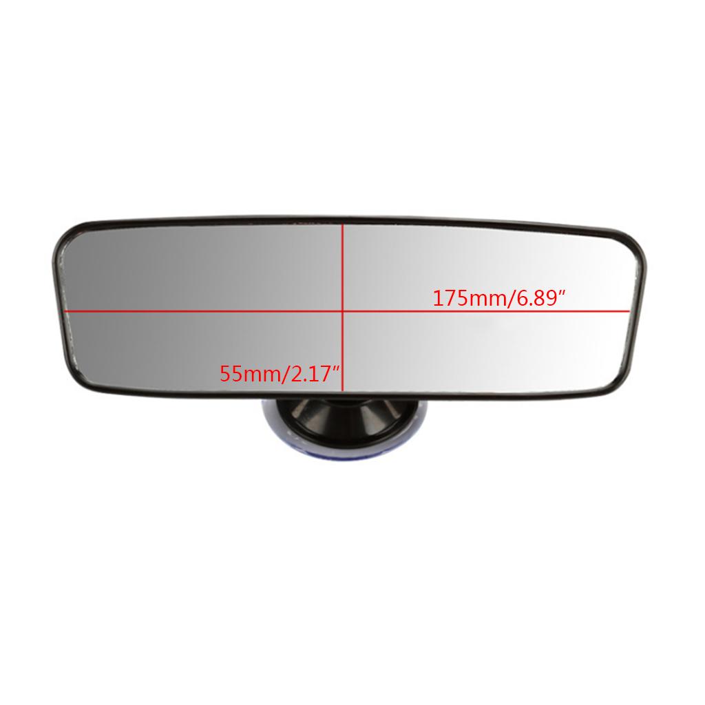 Wide Angle Rear View Mirror with Suction Adjustable 360 ° Rotation-free Rearview