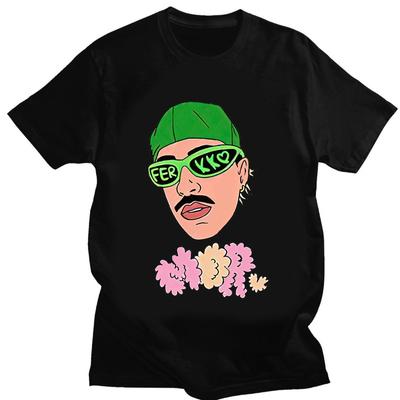 New Arrival Rapper Feid Ferxxo 90s Unisex Women Tshirt Hip-hop Short Sleeve Unisex Unisex Graphic Unisex Fashion Print Streetwear Tee