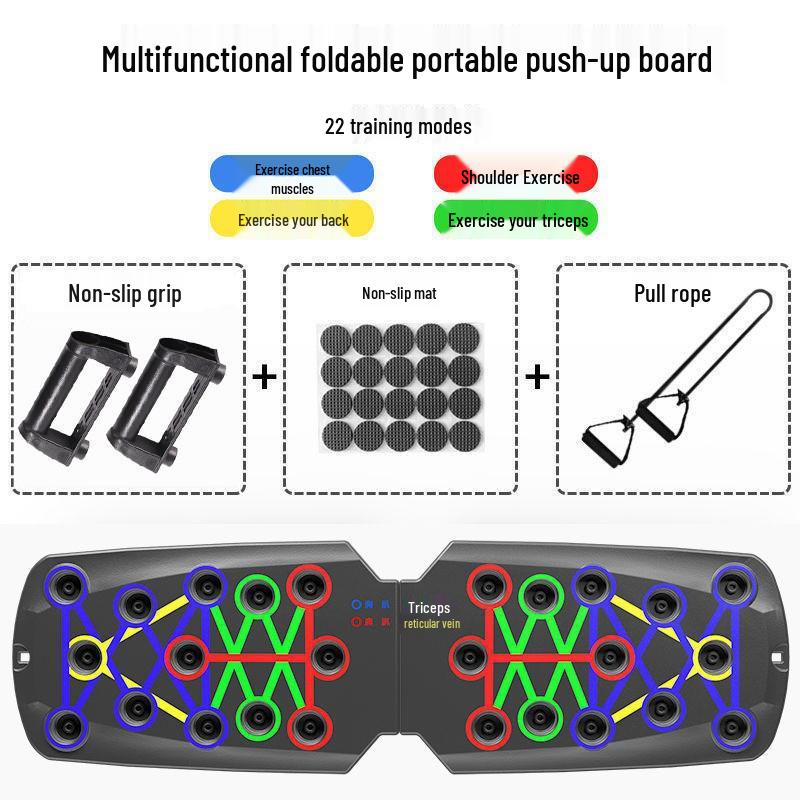 Multifunctional Push-Up Board: Foldable Chest & Ab Trainer for Men and Women
