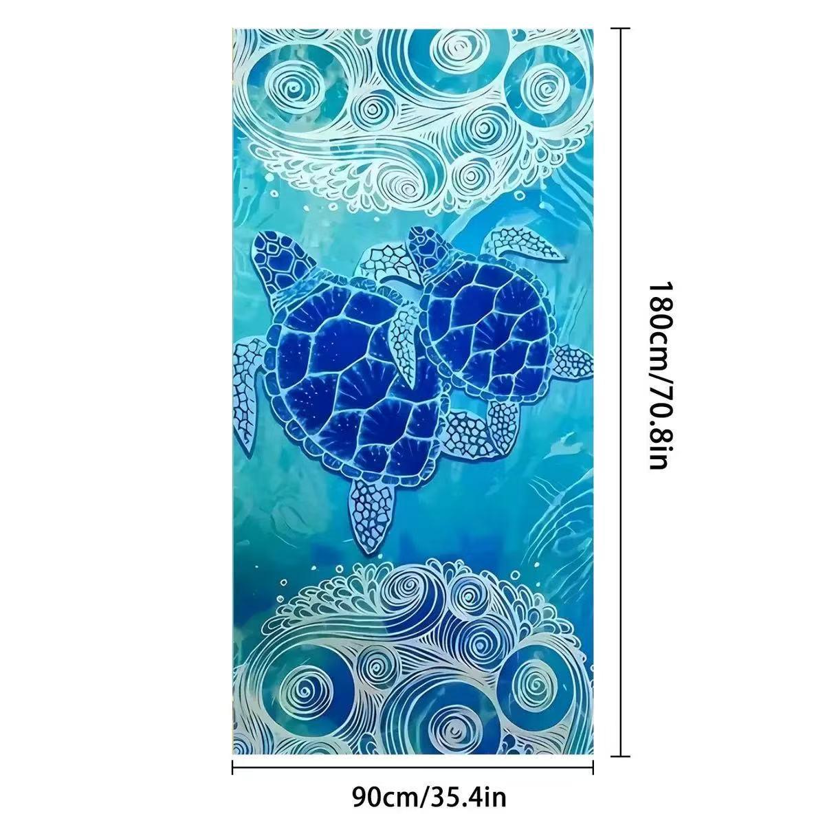 

Пляжное полотенце из быстросохнущей микрофибры — плотное, впитывающее и с принтом для плавания на открытом воздухе Single Piece [OPP Bag Packaging]