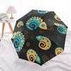 1pc Chameleon Pattern Automatic Open/close, All-Season Portable Folding Umbrella, Travel, Everyday, Formal Events - Compact Luxury Parasol, Outdoor Ac