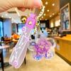 Charming Acrylic Keychain With Sakura Petals Oil Pendant Perfect For Gifts