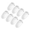 50pcs Nail Polish Color Card Clear Glass Nail Art Color Display Tips for DIY Manicure Salon