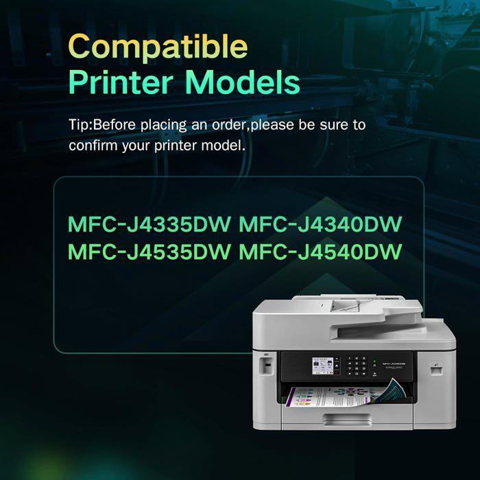 Cartouches d'Encre - COMPTOIR DES PARISIENNES - LC426 XL - Haute Capacité - 4 Couleurs - Compatible Brother