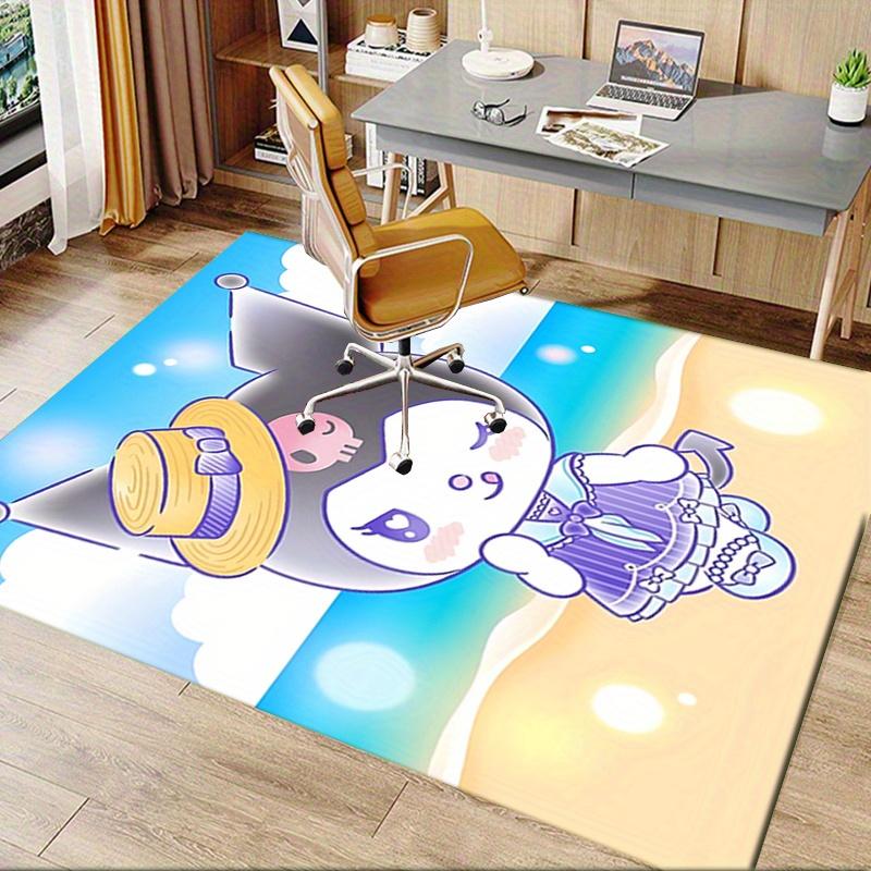 Office Rug Beach, Cute Character Anti-Slip Rug, Machine Washable for Living Room, Bedroom, Office, Multiple Sizes, Bedroom Mat, Decorative Mat, Durabl
