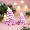 3D Christmas Tree Candle Silicone Mold Handmade Aroma Plaster Resin Ornament Molds Christmas Candle Making Supplies
