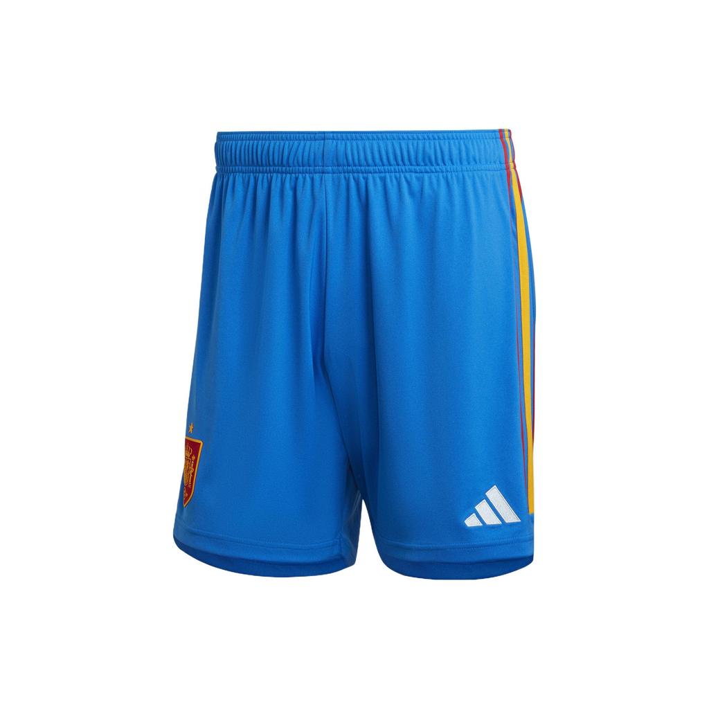 Adidas Sport Performance Striped Printed Embroidered Soccer Shorts Men Shorts Blue HE2025
