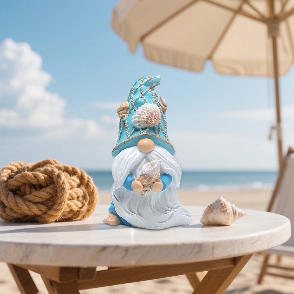 Creative Ocean Resin Mediterranean Style Summer Home Store Beach Scene Decoration Ornaments