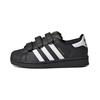 Originals SUPERSTAR Fashion Anti Kick Low Top Skateboard Shoes Black White Children Aged 3 7 Years Old EF4840