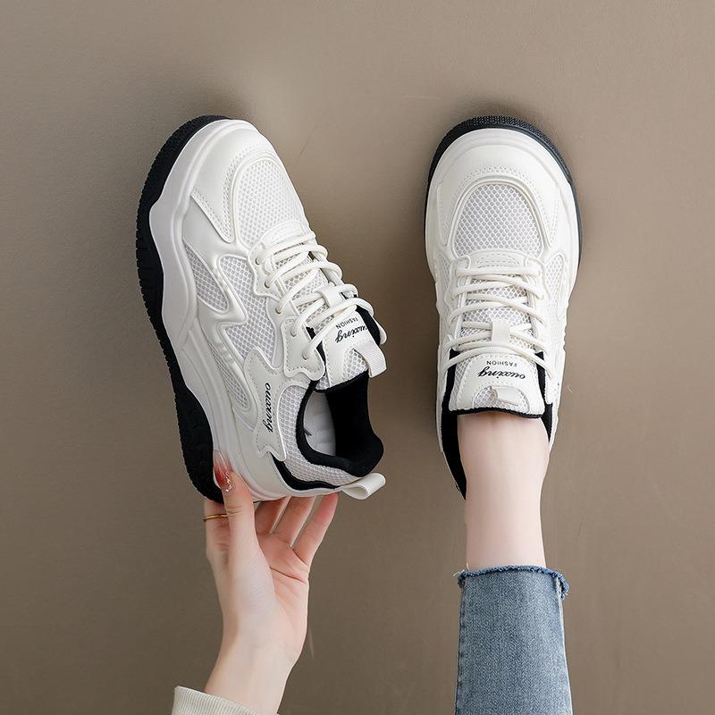 Inner height increase, spring little white shoes new female students thick-soled height increase sports board shoes casual