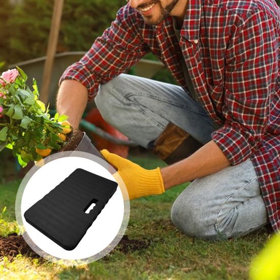 Kneepute Vanntett Hageknebeskytter med Håndtak Sklisikker Tykk EVA Knepute for Arbeid Hagearbeid Yoga Trening