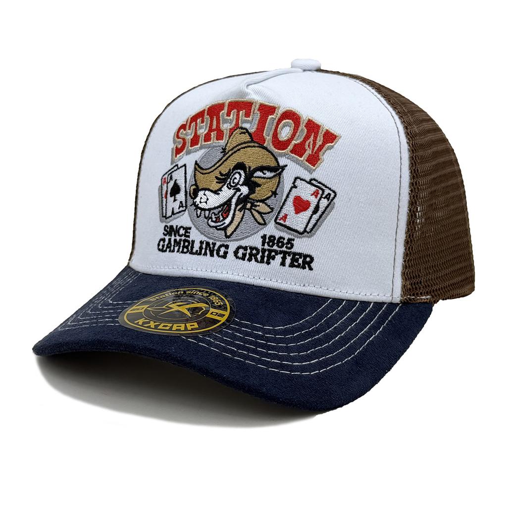2025 Personalized New Breathable Mesh Hat STETSON Wolf Head Poker Truck Hat Outdoor Sports Sunshade Hat Street HipHop Hat Unisex