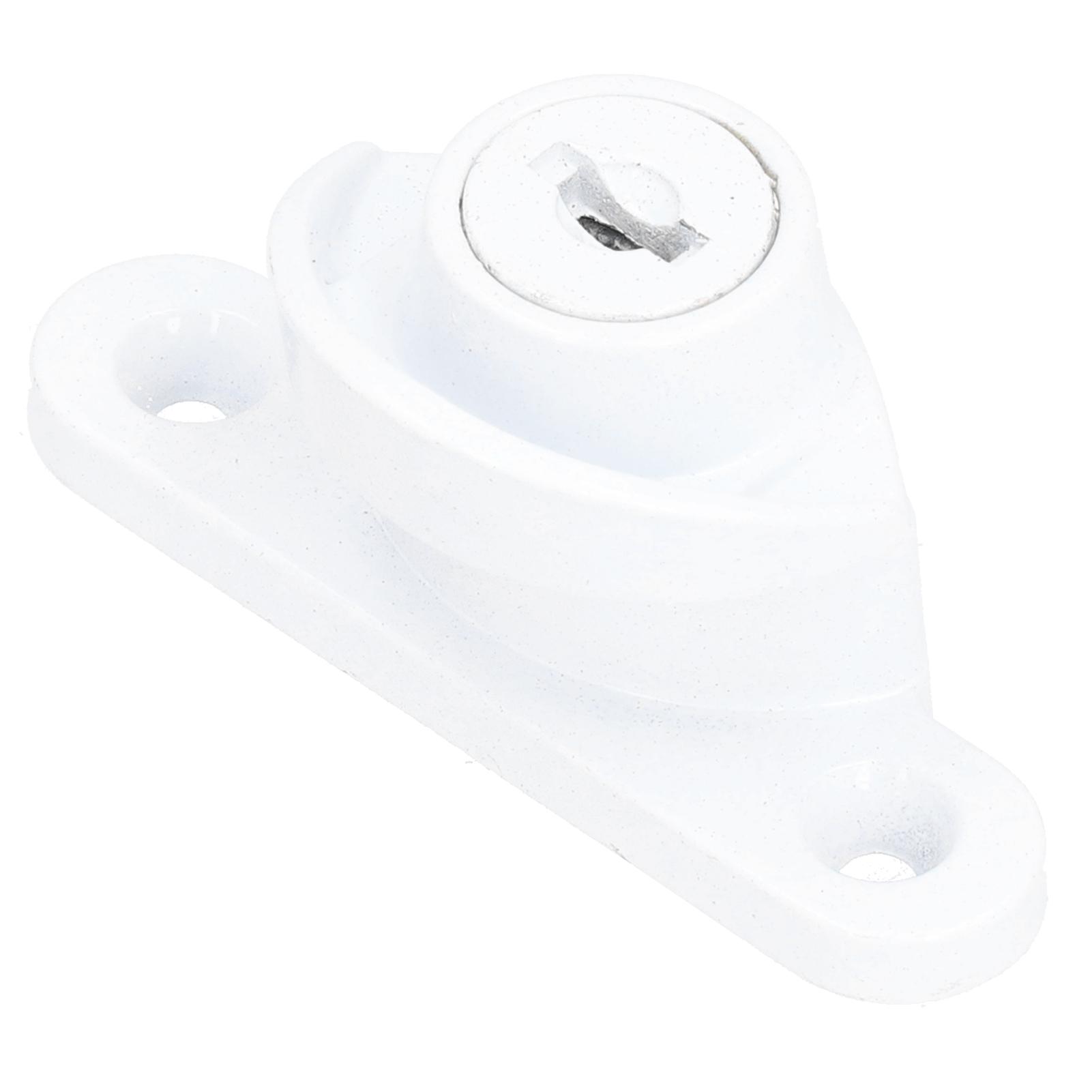 Serrure de fenêtre Sécurité enfant Serrure de sécurité Blanche Serrure de châssis antivol Serrure de porte coulissante en alliage de zinc white