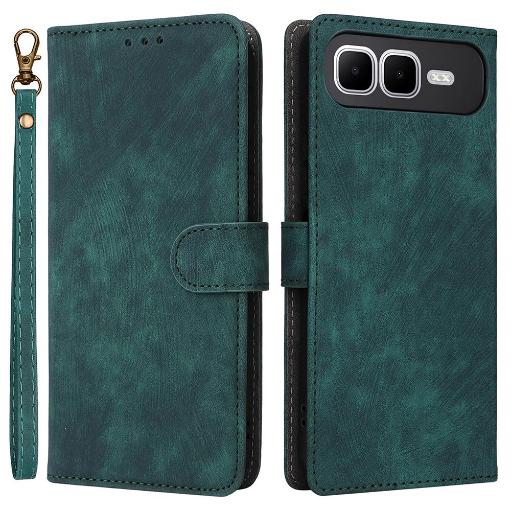 For Infinix Smart 10 Plus Case Wallet RFID Blocking PU Leather Phone Cover Stand with Strap