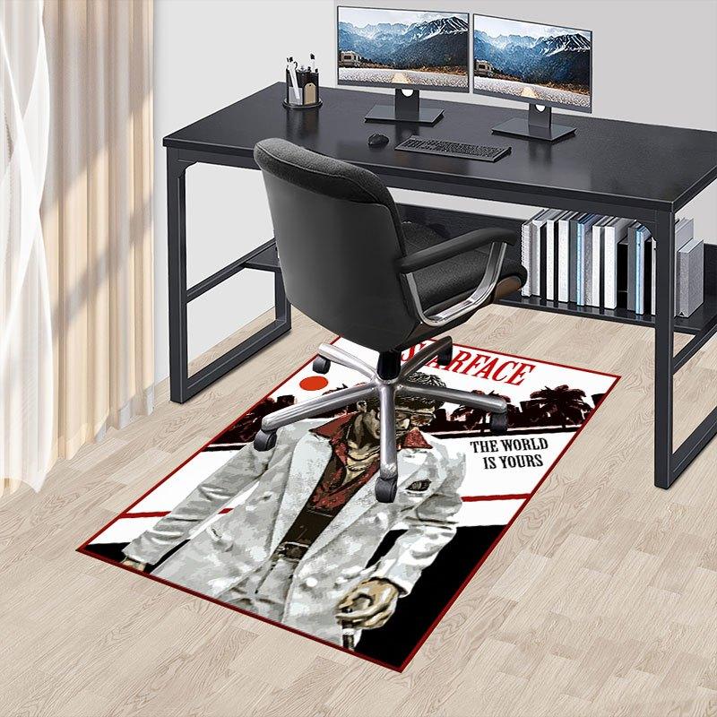 1pz Tappetino per Sedia da Ufficio Scarface Morbido, Confortevole, Per Tutte le Stagioni, Perfetto per la Casa, la Camera da Letto o l'Arredamento dell'Ufficio, Regalo Perfetto per