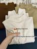 Women's Dark Green Half-High Neck Knitted Sweater - Autumn/Winter Base Layer
