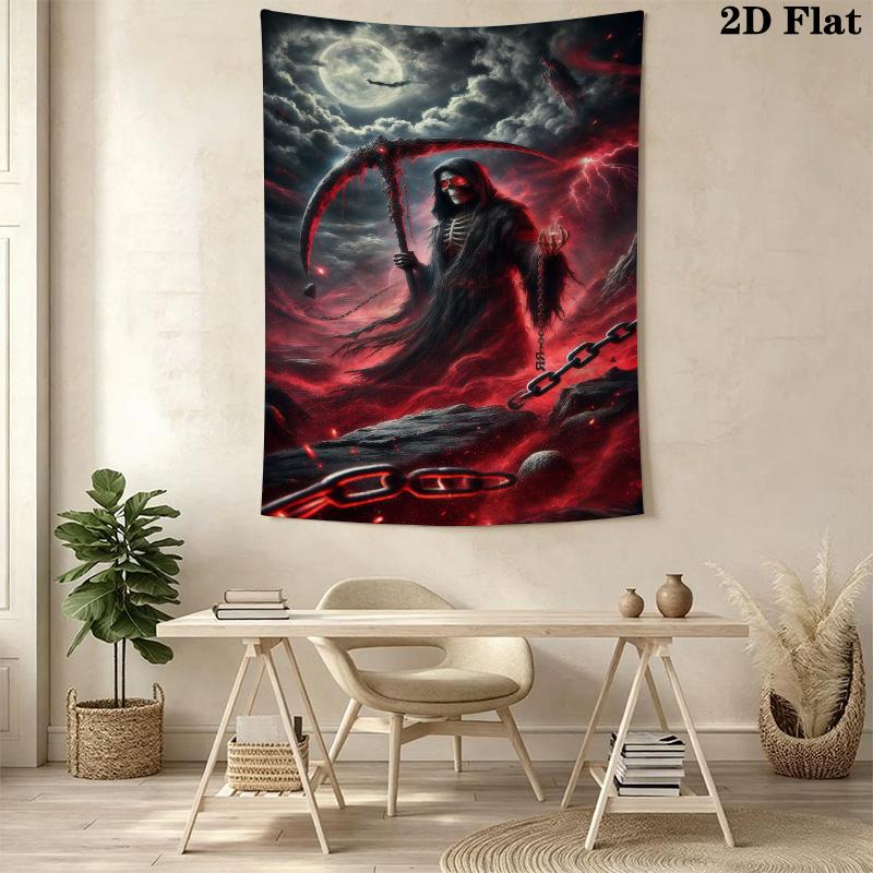 Dark Fantasy Reaper Tapestry Tapestry Wallmounted Fashion Print Soft Wall Decoration Wall Covering Decoration