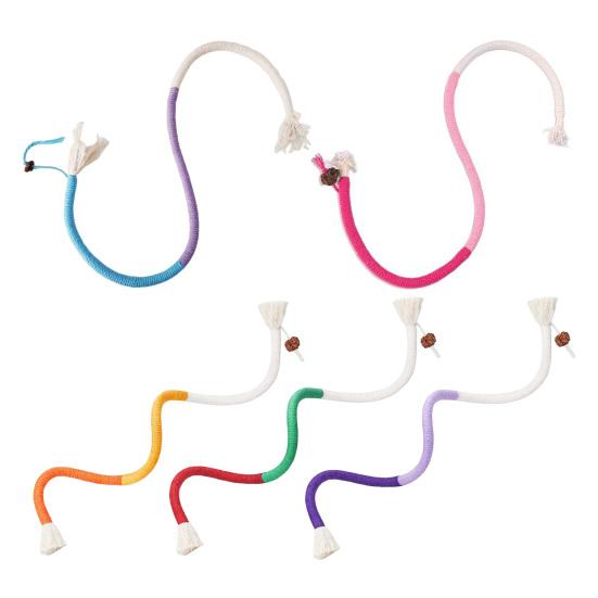 Cat Chew Rope Toy Cotton Rope Chew Toy Safe Tooth Cleaner Kitten Nip Toy