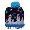 LED Light-Up Dinosaur Christmas Hat - Colorful, Luminous Knitted Hat for Adults & Kids