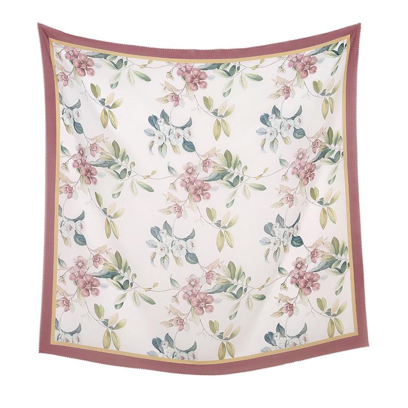 New Malaysia Printed Hijab Scarves Cotton Voile Square Scarf Hijab Tudung Bawal Muslim Women Headscarf Wraps Hijabs 110*110cm