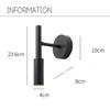 Nordic Rotatable Wall Lamps Metal Material LED COB Lightings Modern Wall Sconce Bedroom Decoration Hotel Bedside Reading Lamp