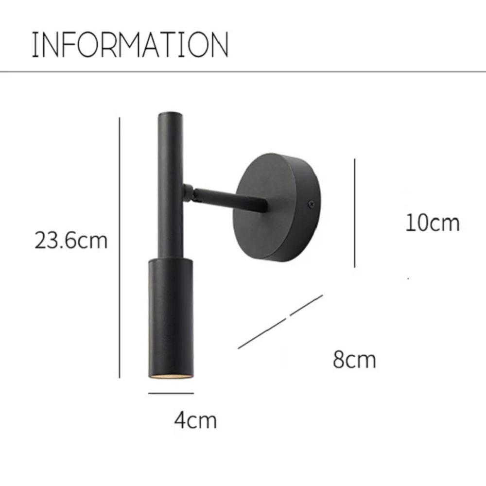 Nordic Rotatable Wall Lamps Metal Material LED COB Lightings Modern Wall Sconce Bedroom Decoration Hotel Bedside Reading Lamp