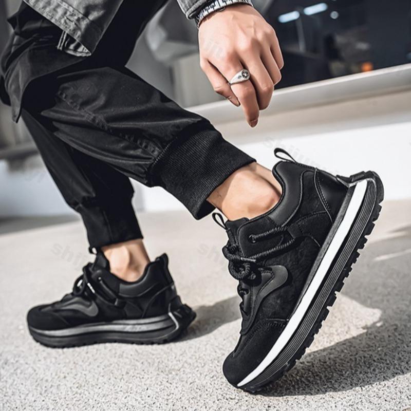 Fashion 2025 Spring Men's Casual Sport Shoes Fashion Trend Versatile Thick Sole Shoes Comfortable Non slip Color Blocked Chunky sneakers