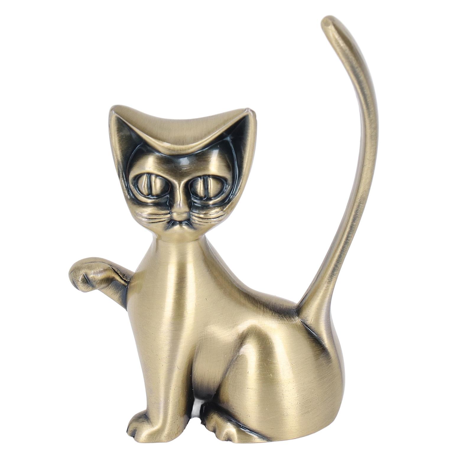 

Держатель для колец Cat God Design из цинкового сплава, прочный, в стиле ретро, органайзер для колец