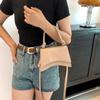 Trendy Retro One Shoulder Bag Classic Solid Color Handbag Ideal For Street Style