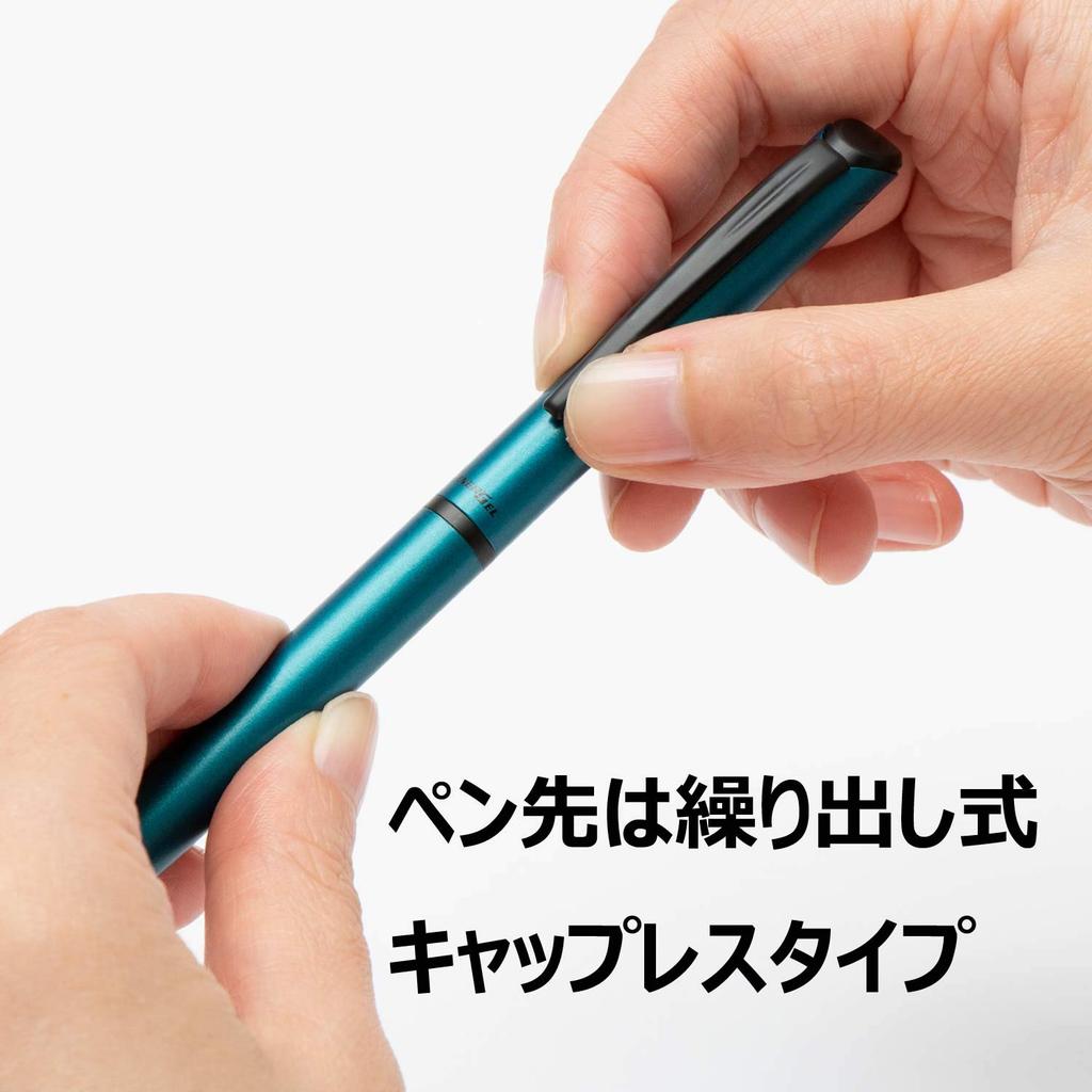 Pentel Gel Ink Ballpoint Pen Energel Philography Limited Edition BLN2505S Turquoise Blue