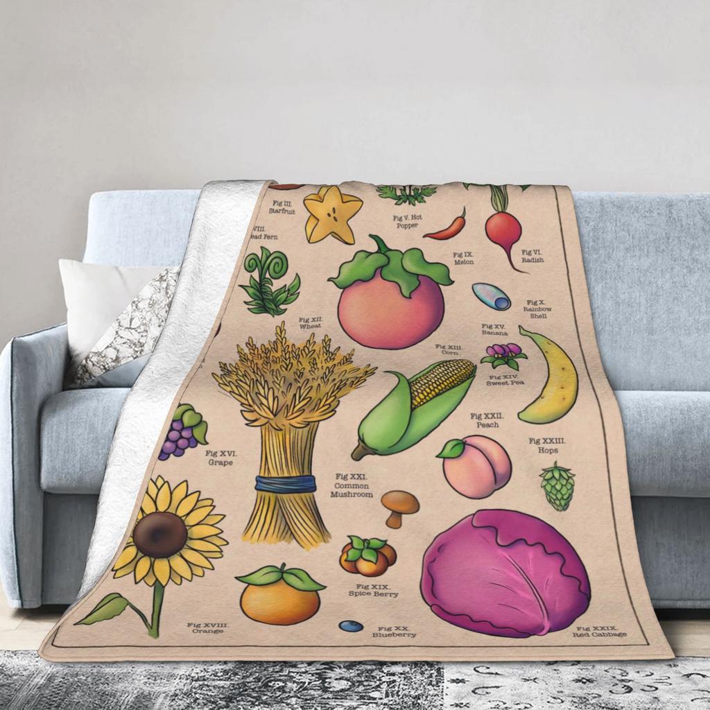 Stardew Valley Greenhouse Flannel Blankets Winter  Soft Throw Blanket for Kids Adult Couch Chair Aesthetic Bedspread Sofa Cover