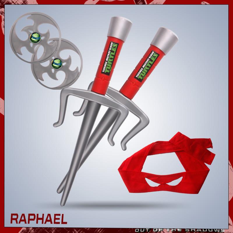 

Набор реквизита для костюма Черепашек-ниндзя: Нунчаки, Саи, Дротики, Маска для глаз