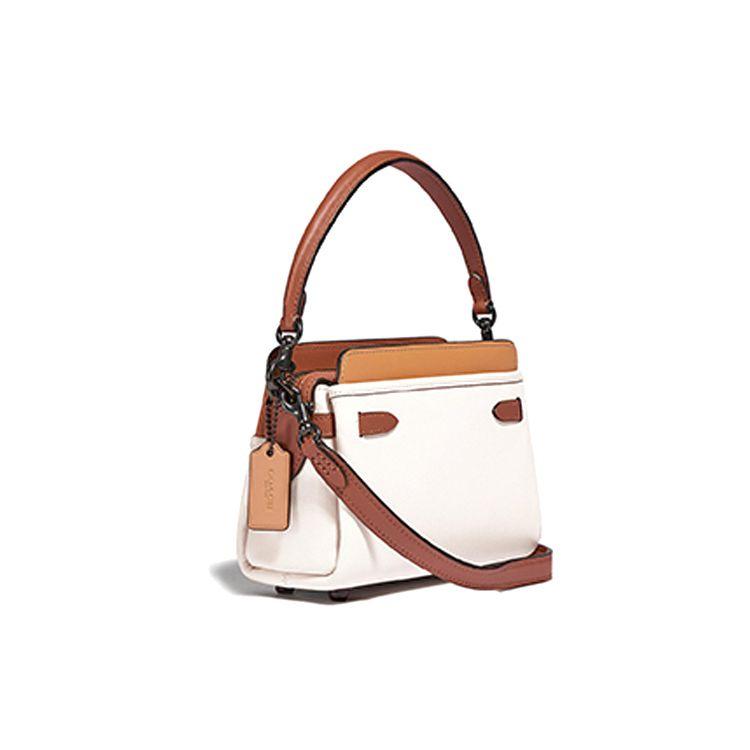 Coach Tate 18 Horse And Carriage Buckle Strap Decorated Leather Shoulder Crossbody Handbag Small Women handbag C2632-V5SBJ