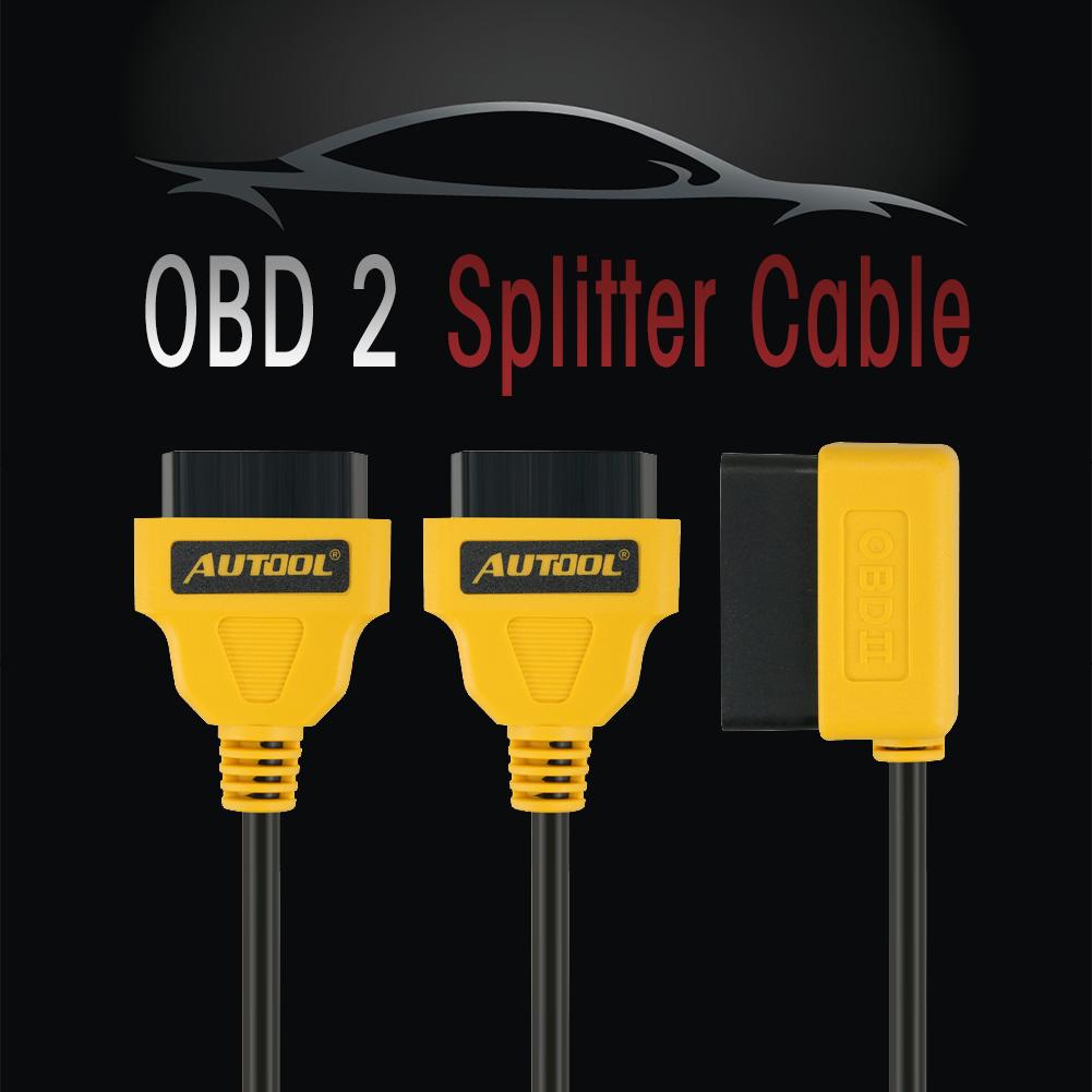 Cavo Splitter OBD2 16 Pin 1 A 2 Maschio-femmina – 15 Cm, Per Strumenti Diagnostici Auto, Collegamento Multiplo
