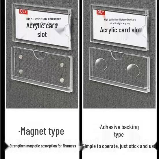 

Acrylic Magnetic Transparent Price Tag Holder Display for Warehouse Shelves Custom Special Order