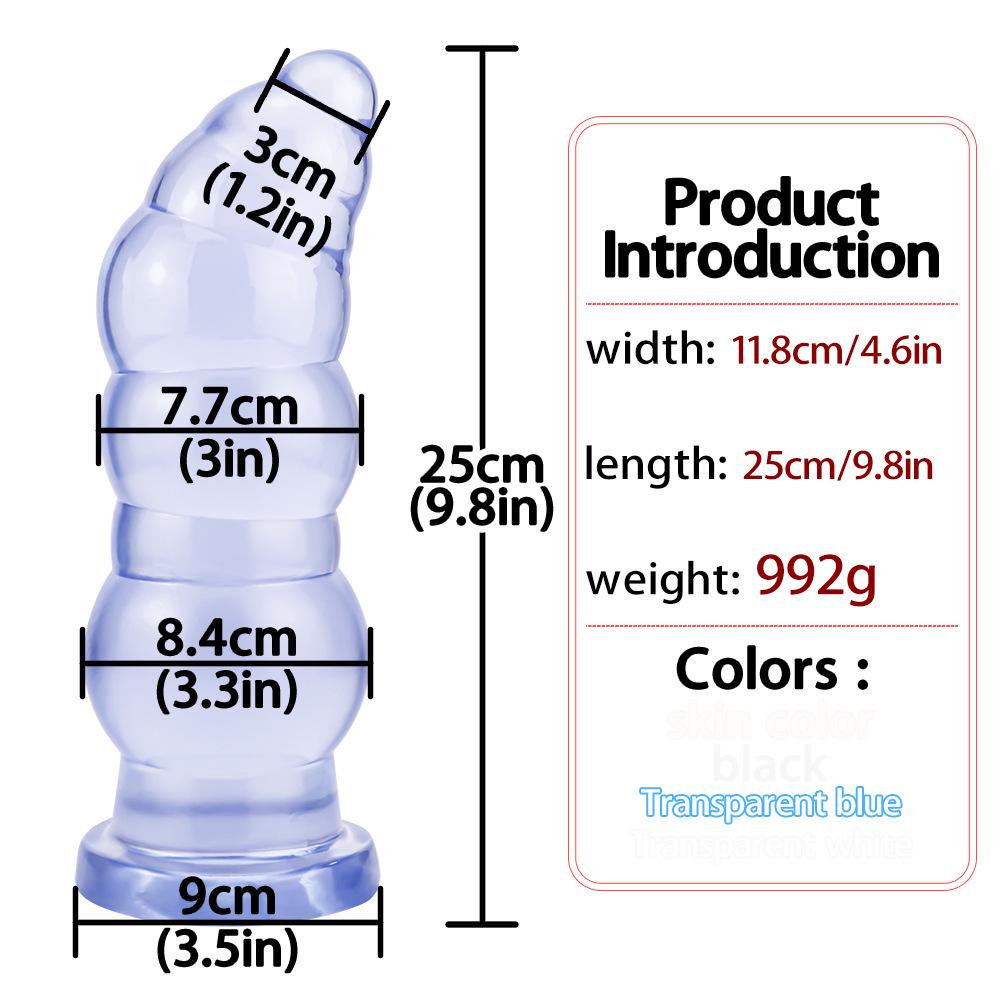 Extra-Large Anal Dilator: 9-Model Collection for Gay Fisting, Thickened PVC