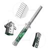 Knife Comb 3Colors Stainless Steel Switchblade Spring  Oil Hair Comb Foldable Hairstyling Brush  Comb  Comb
