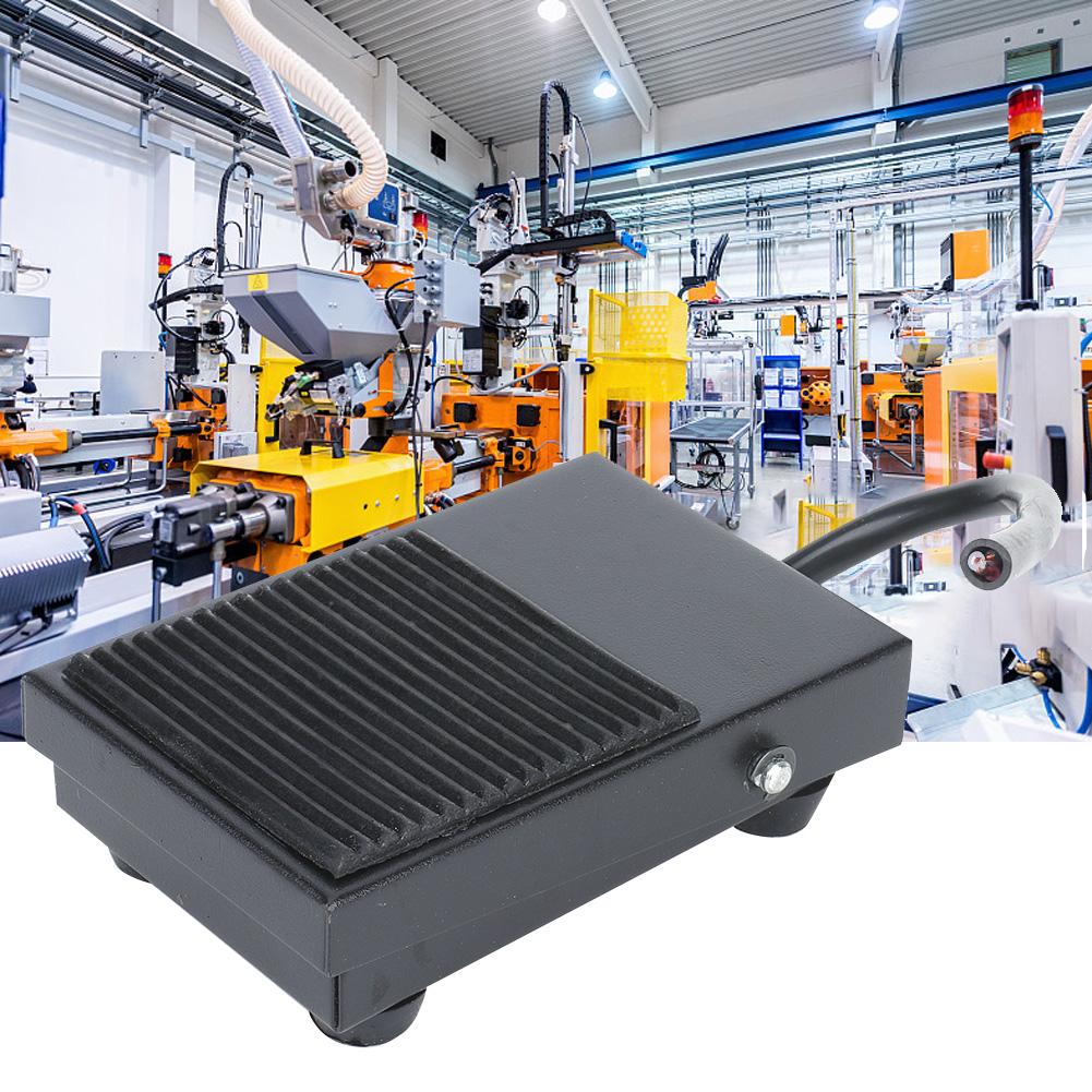 2pcs TFS1 Foot Control Controller Self Reset Power Foot Pedal Switch with Cable 24cm 250V 10A