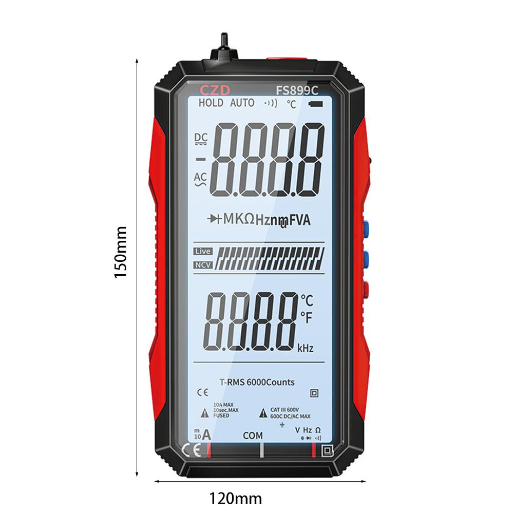 Digital Multimeter Tester Auto Range Portable Auto Electrical Capacitance Meter Multimeters Measurement Analysis Instruments