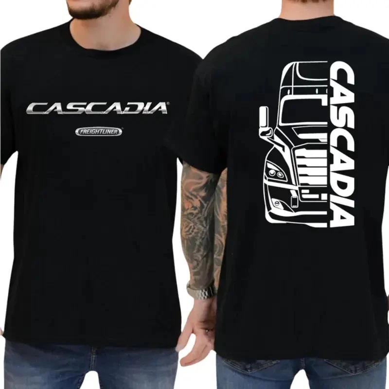 Freightliner Cascadia T-Shirt, Modern Semi Truck Outline Graphic, Gift For Dad S