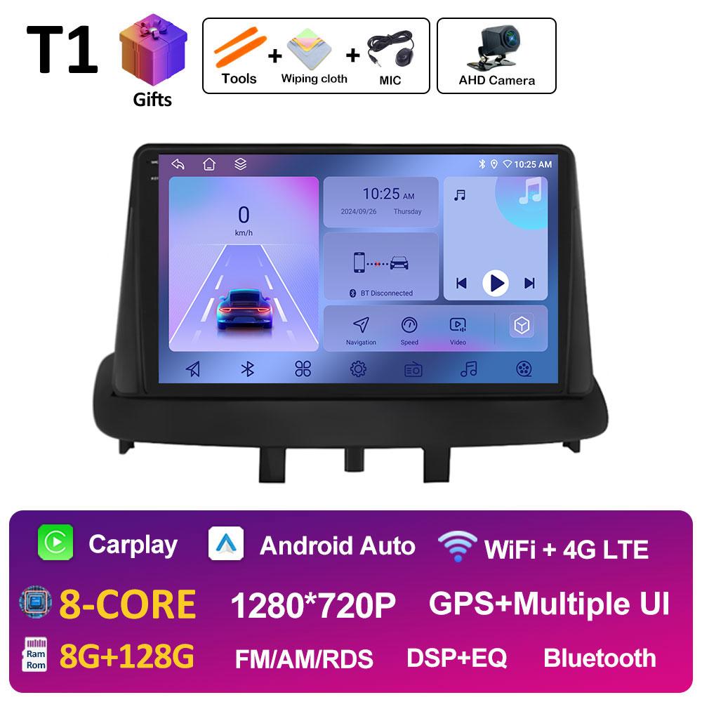 For Renault Megane 3 Fluence Samsung SM3 2008 2009 2010 - 2014 Androdi Auto Car Multimedia Video Radio Player Bluetooth WIFI 4G