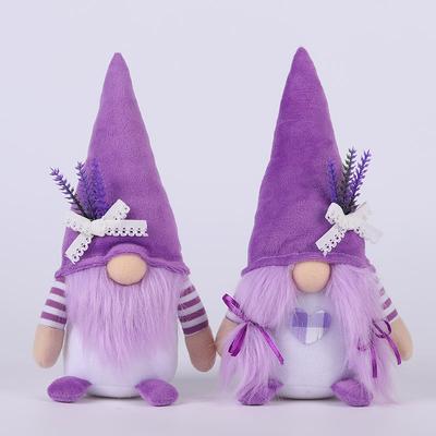 2 Stück Osterzwerg Puppe Lavendel Zwerg Ornament Heimdeko Festival Dekoration