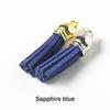 20Pcs/Lot 35mm Leather Tassel for Keychain Straps Jewelry Fiber Fringe Suede Tassel DIY Key Chain Pendants Jewelry Accessories
